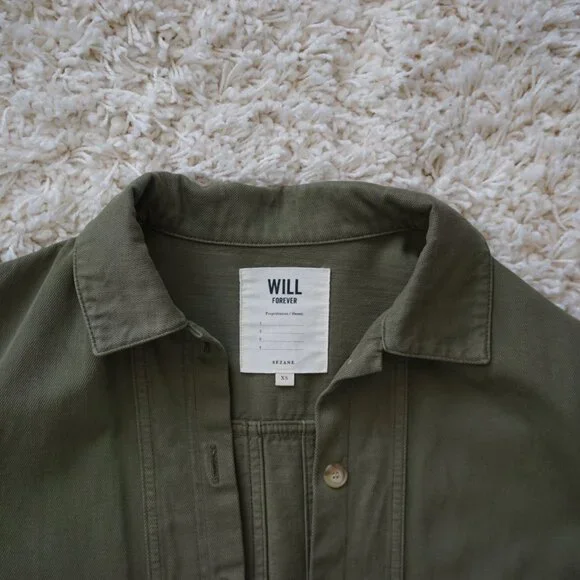 Sezane Olive Green Jacket - Picture 3 of 5